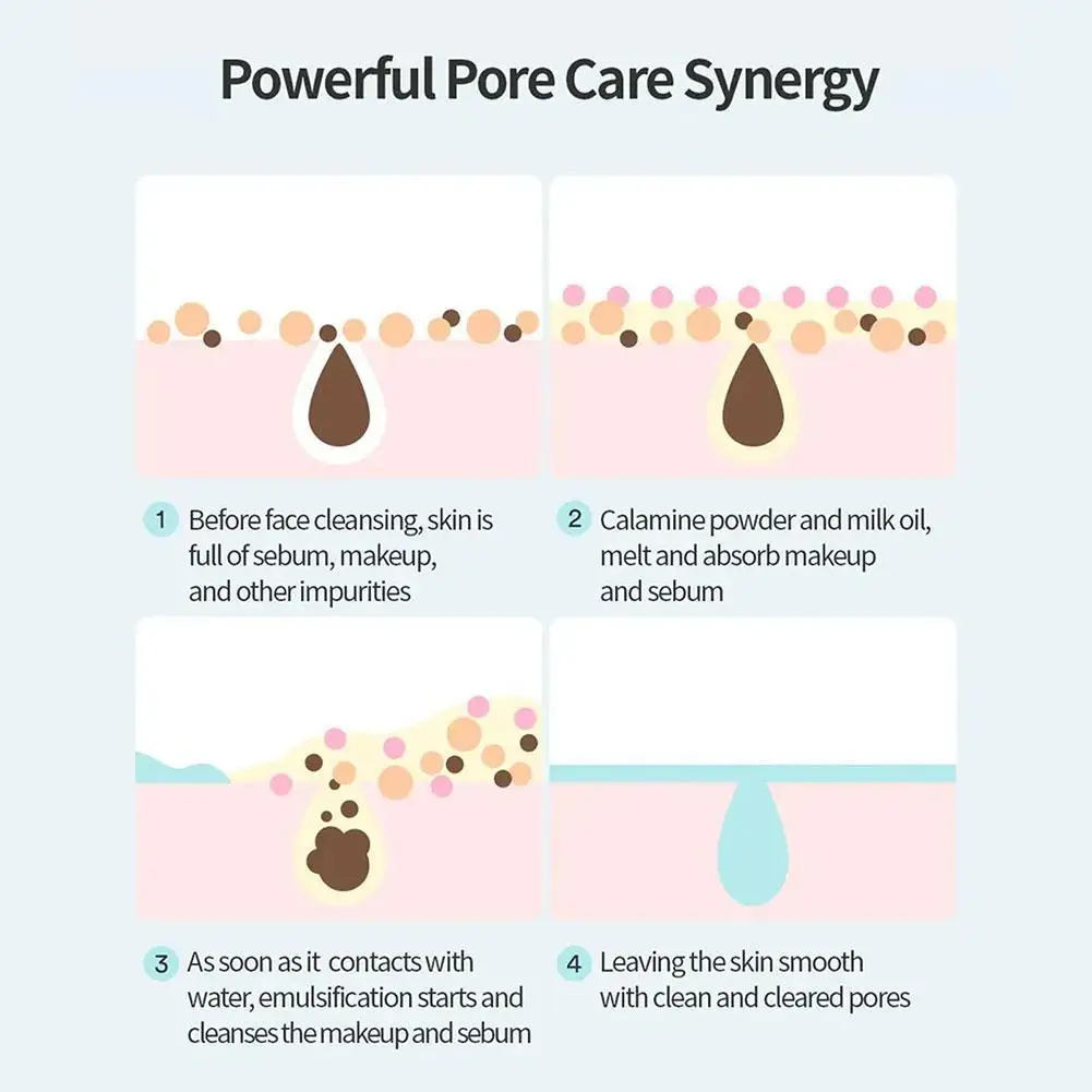 لجميع البشرة غير لزجة إزالة النفط حجر الموقد تنظيف المسام ماكياج إزالة النفط سهلة شطف تجنب بقايا إزالة النفط #5