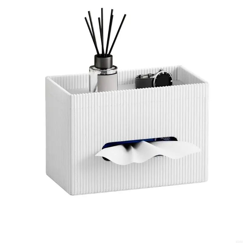 PU-Leder-Tissue-Box-Abdeckung, rechteckiger Papierhandtuchhalter für Wohnzimmer, Schlafzimmer, Badezimmer, Heimdekoration, B03E – Detail 3