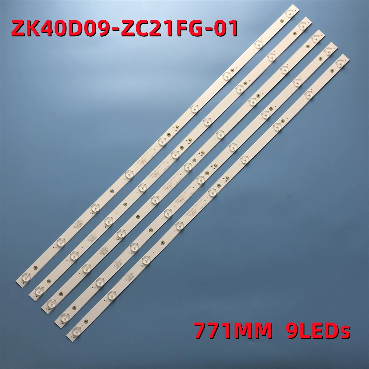 771mm led-hintergrundbeleuchtung streifen 9 lampe für 40 "TV ZK40D09-ZC21FG-01 303ZK400031 K40DLT5F CN40XB072 3BL-T7714101-01 LBL.400T3X 9,001