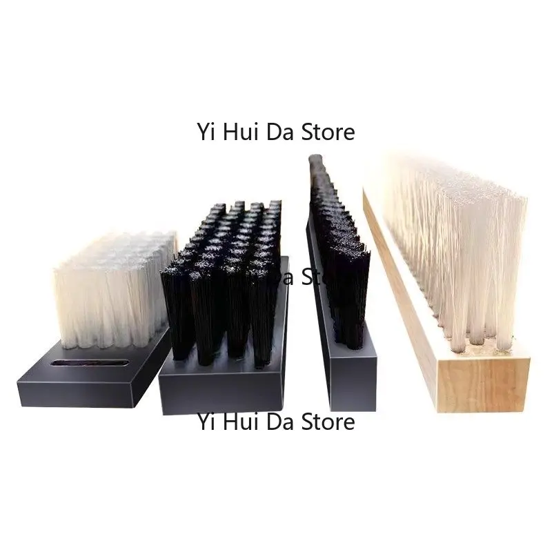 Industrial PVC Bar Brush - Nylon Bristles, High Temperature Resistant, Flexible & Rigid, Straight & Bent Rows