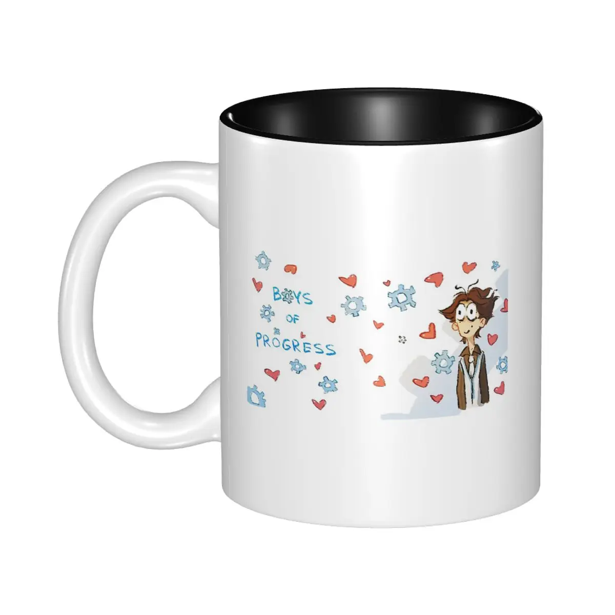 Boy Of Progress Mug Funny Ceramic Coffee Cups Tea Mugs Milk Cup Drinkware Gift for Friends