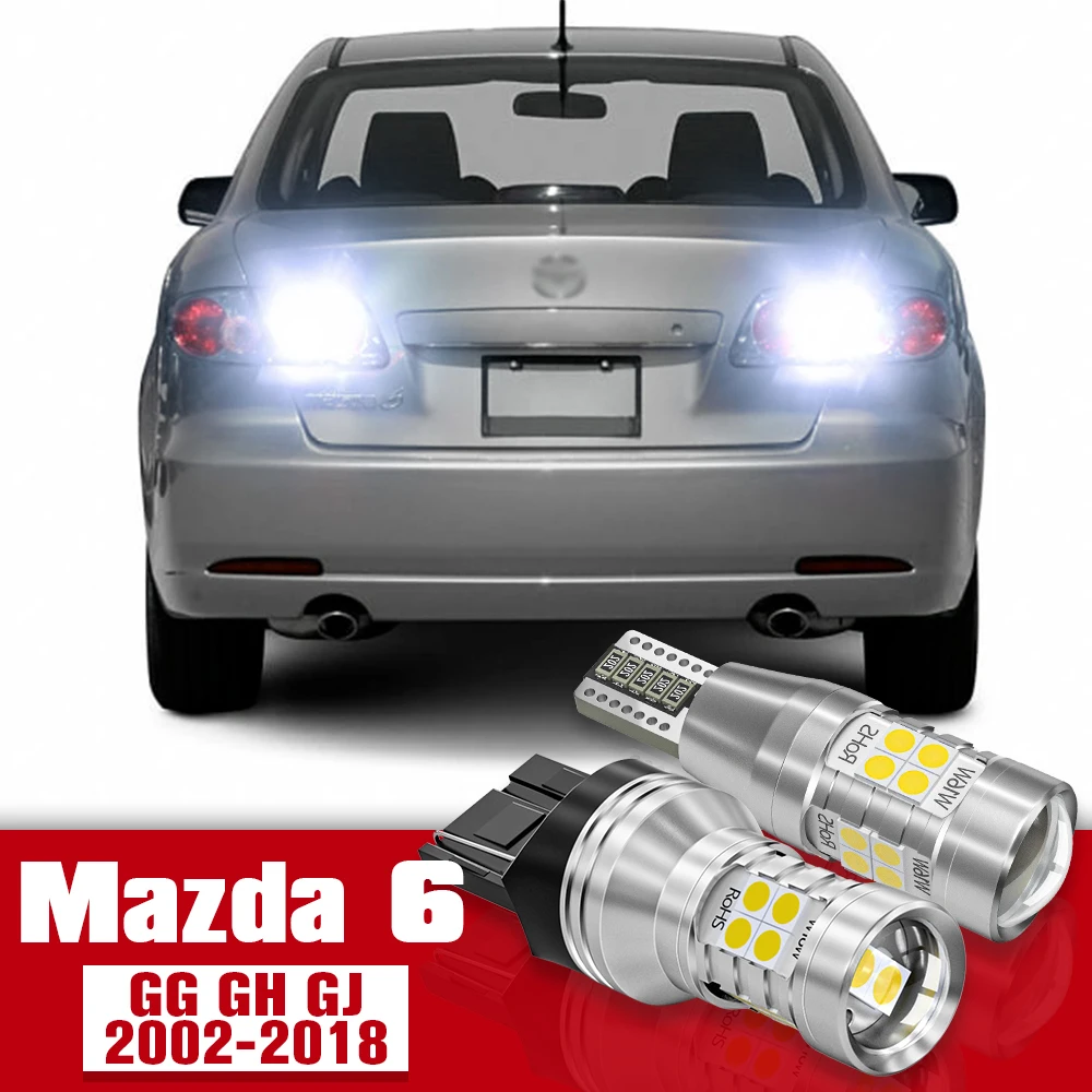 

2pcs LED Accessories Reverse Light Bulb Lamp For Mazda 6 GG GH GJ 2002-2018 2007 2008 2009 2010 2011 2012 2013 2014 2015 2016