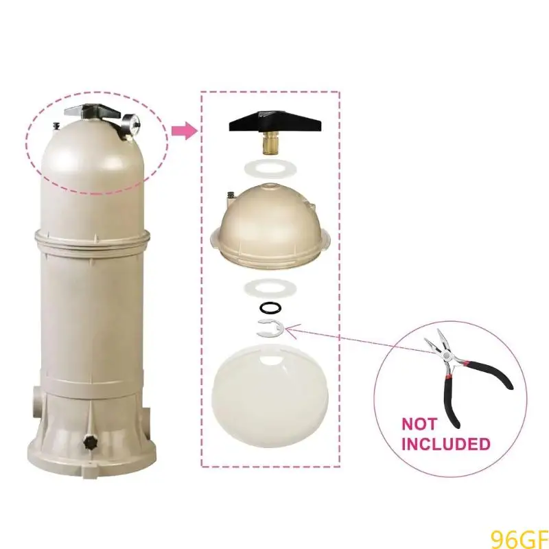 96GF CX900DA Pool Filter Knob Wasmachine Vervanging voor Star-Clear Cartridge Filters C751 C900 C1200 C1750 C1900