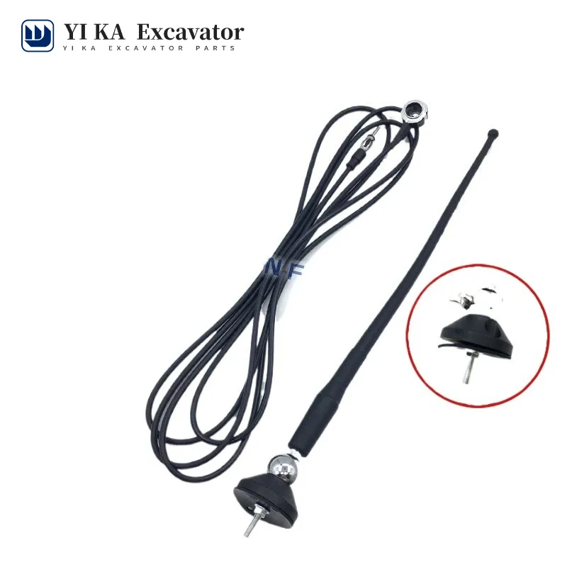 For Excavator Kubota 15/135/151/155/161/185 cab radio and radio antenna accessories