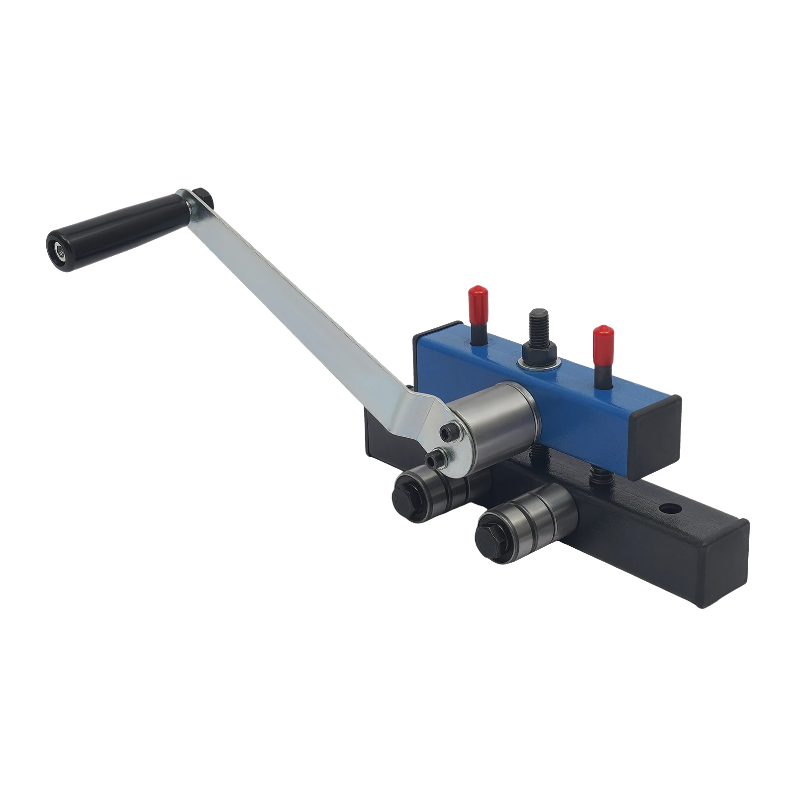 Manual Roller Bender, Multi-Function Metal Bending Tool, Compact Hand Operated Plate & Rod Metal Bender for Iron Aluminum Copper