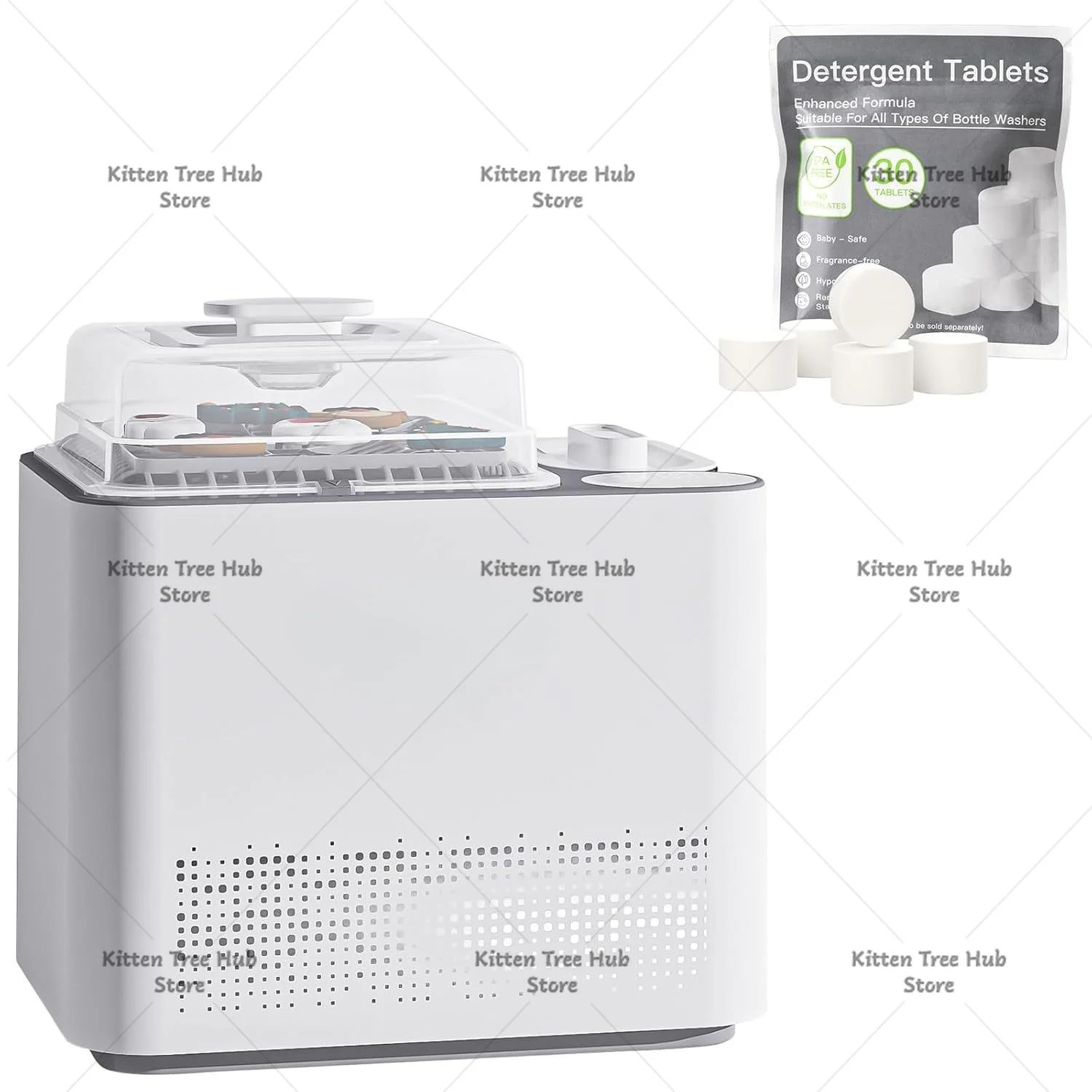 Baby Feeding Essentials 4 in 1 Bottle Cleaning Machine Washer Sterilizer Dryer Storage Cabinet 49 Minute Powerful Washing