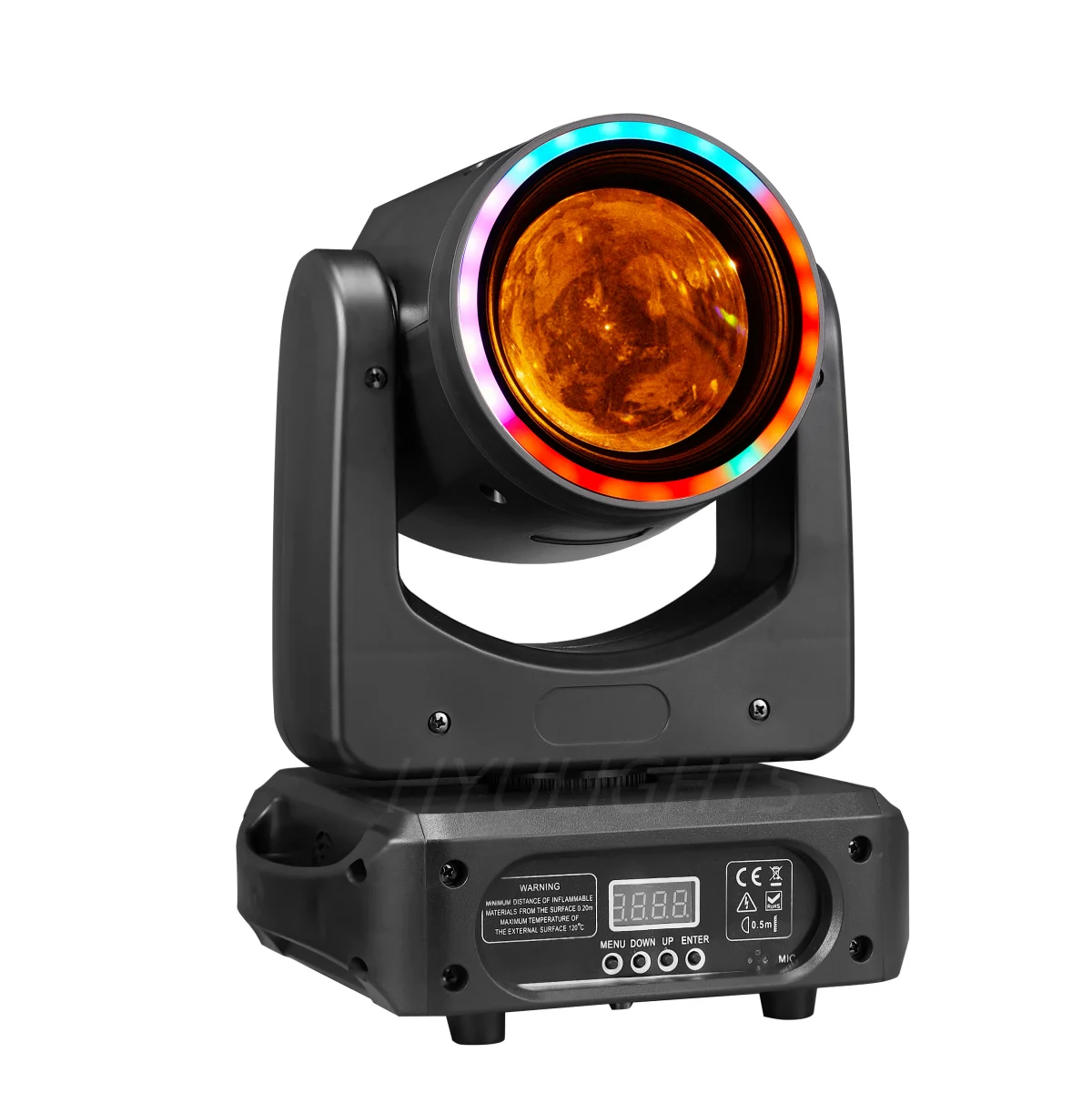 

Мини-светодиодный светильник с подвижной головкой, 100 Вт, луч RGBW, 4 в 1, Dmx512, сценический эффект управления, DJ-светильники, стробоскоп для мытья
