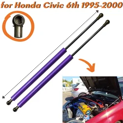 9 Colors Carbon Fiber Front Bonnet Hood Gas Struts Spring for Honda Civic 6tht EJ EK EM 1995-2000 Lift Support Shock Absorber