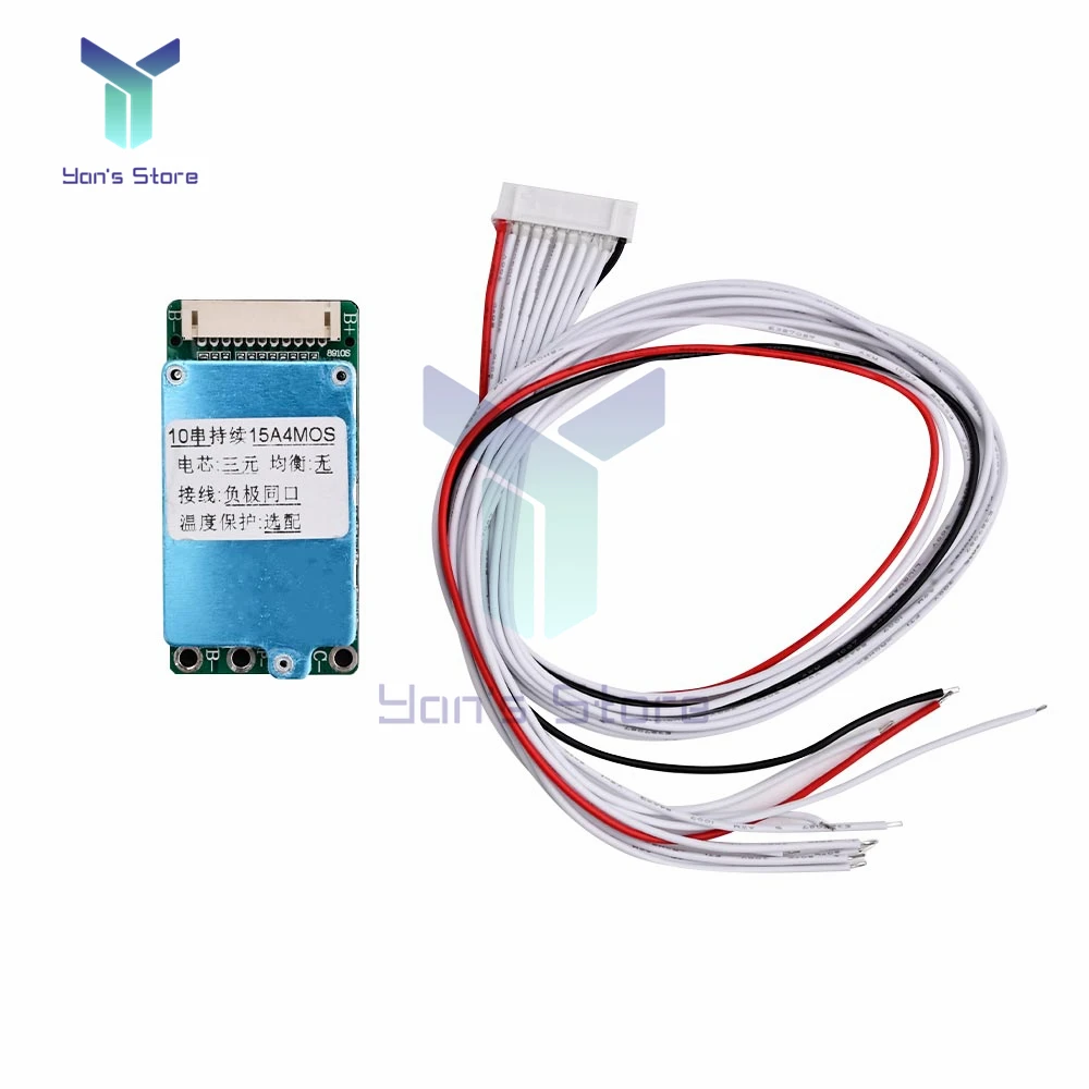 BMS 10S 36V 15A литий-ионная литий-полимерная батарея 18650 зарядное устройство Защитная плата защита от короткого замыкания общий порт для электро...