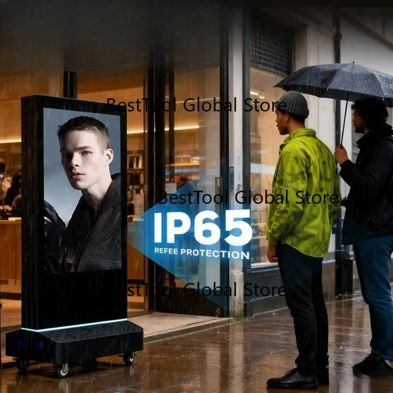 Floor-Standing Waterproof Digital Totem | Double-Side High Bright LED Advertising Display Kiosk