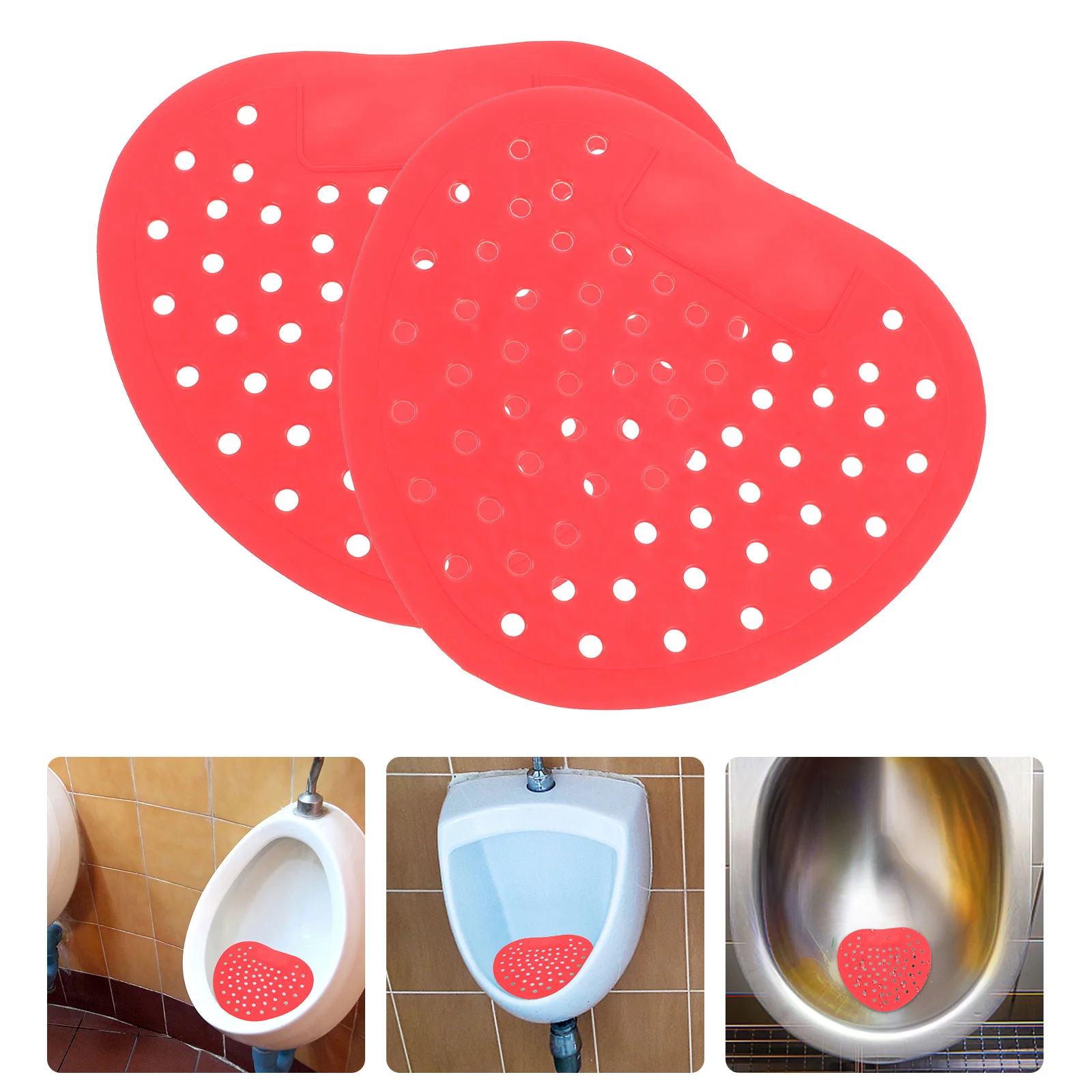 10 Pcs Urinal Scented Mats Urine Pad Mens Deodorant Pads Eliminator Soft Rubber Man