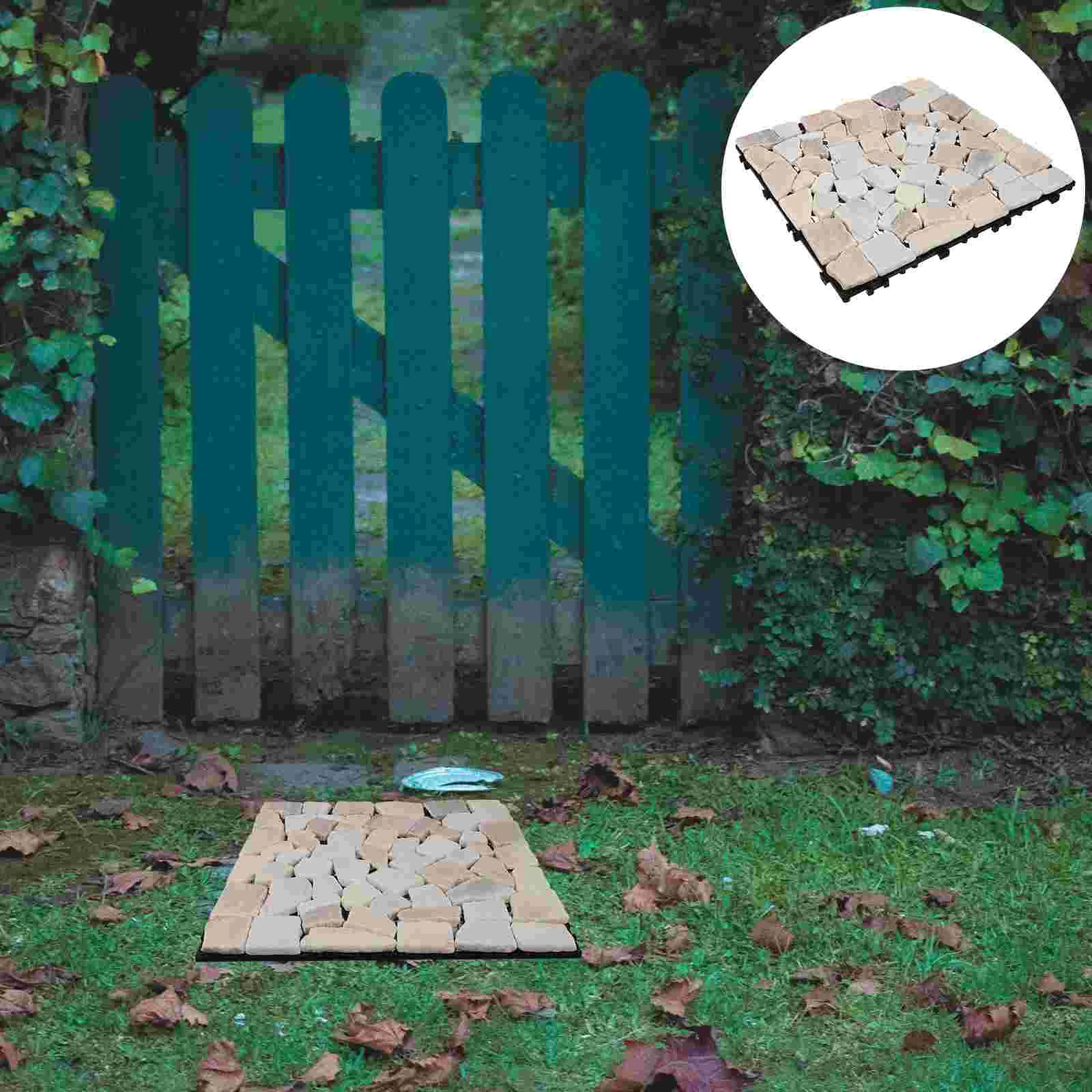 بلاط أرضيات رخامي طبيعي مضاد للتآكل ، سطح متشابك ، أرضيات حجرية ، ديكور منزلي ذاتي الصنع ، حديقة