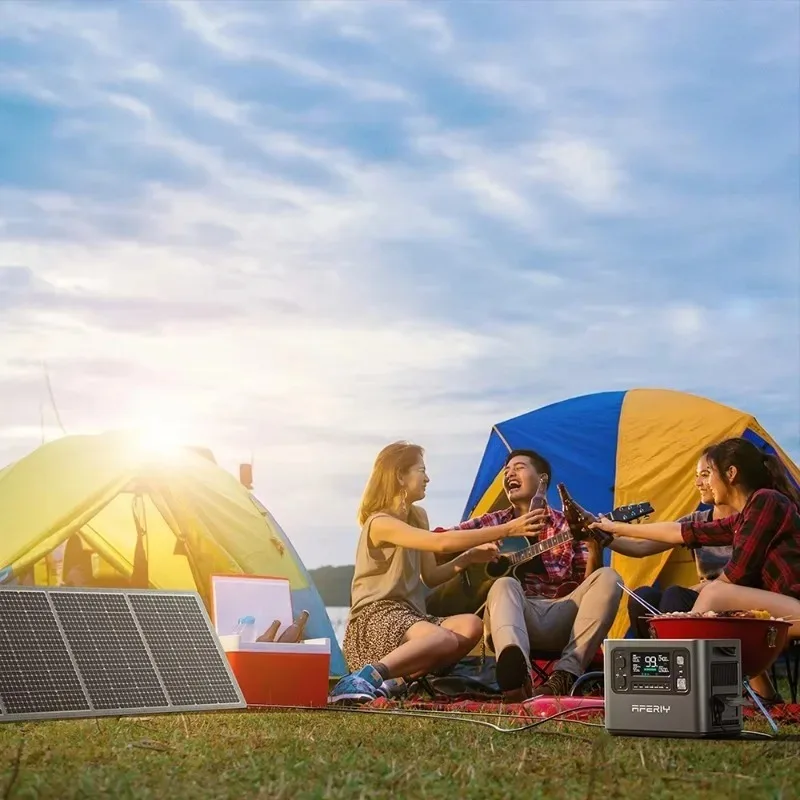 

2048Wh Portable Power Station Silver Large Capacity Mobile Power Supply Solar Generator for Outdoor RV Camping Emergency