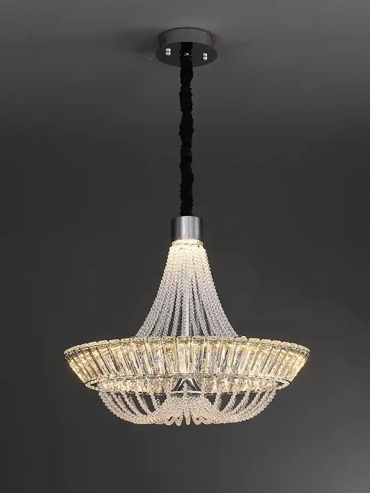 

Modern French Crystal Chandelier Luxury Home Decor Led Hanging Lamp Hotel Villa Chandeliers New Design Lustres