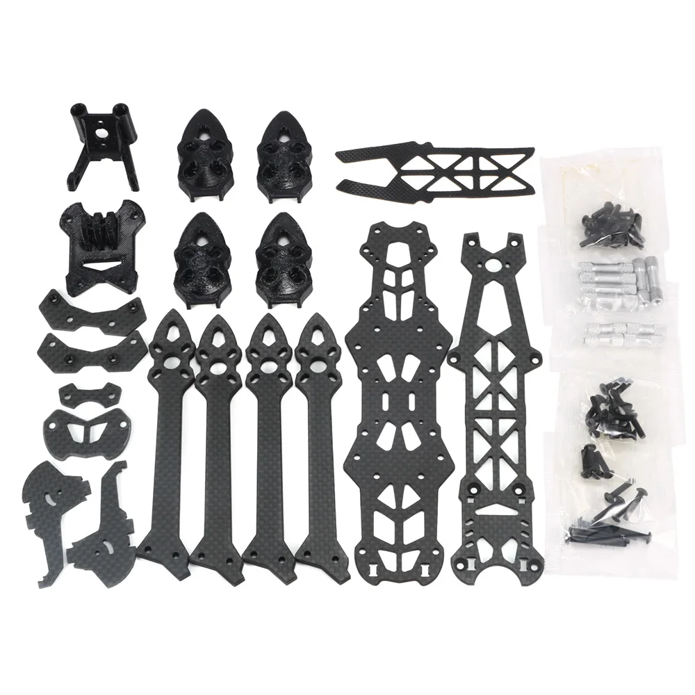 

Комплект рамы MARK4 Mark HD 5 дюймов (240 мм) из 3K карбона с 5-мм лучами для FPV-дрона, радиоуправляемого квадрокоптера, для фристайла, с печатными деталями