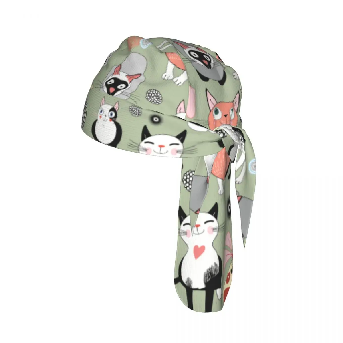 

Cycling Breathable Cycling Headwear Bright Funny Cats Quick-Dry Bicycle Scarf Cap