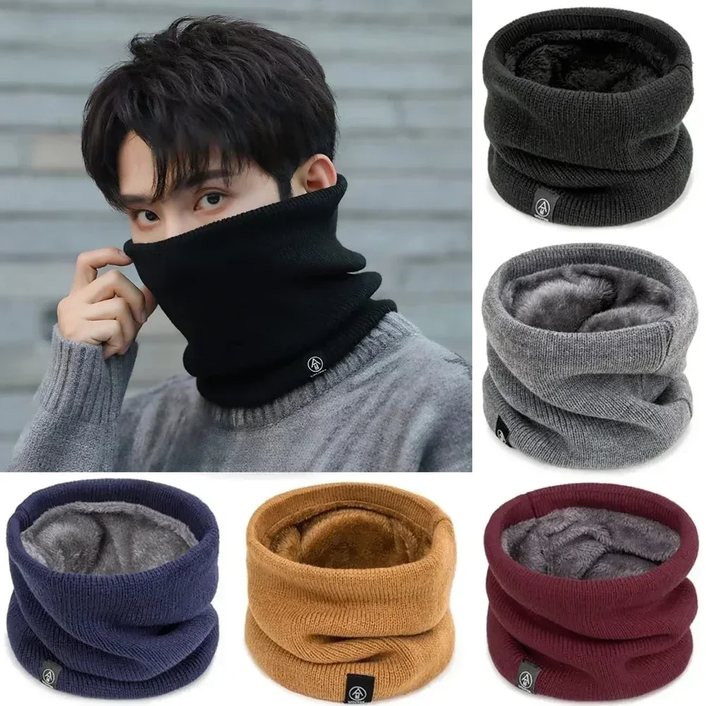 Fashion Winter Neckerchief Soft Knitted Neck Warm Sport Scarf Women Men Face Cover Outdoor Skating Warm Scarves Cold-proof Colla