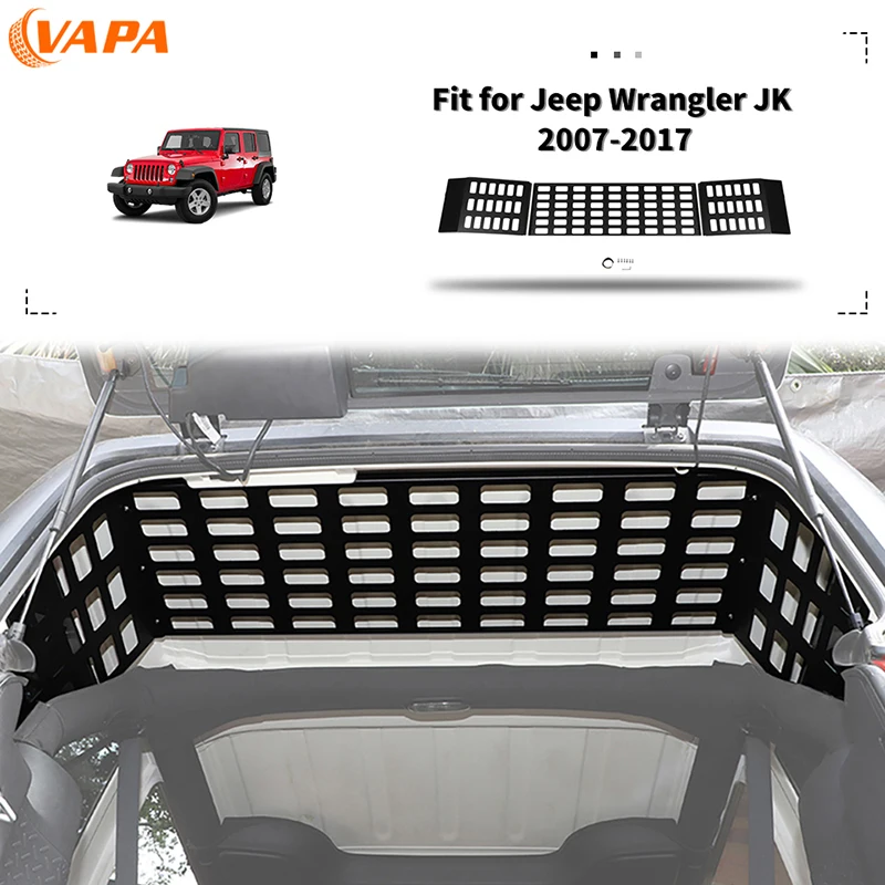 

Trunk Expansion Storage Rack Shelf Cargo Metal Carrier For Jeep Wrangler JK 2007-2017 4-Door version Car accessories