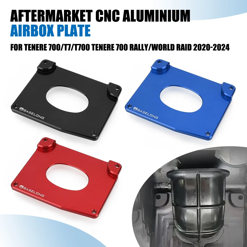 

Motorcycle Aftermarket CNC Aluminium Airbox Plate Top Cover For Yamaha Tenere 700/T7/T700 Tenere 700 Rally/World Raid 2020-2024