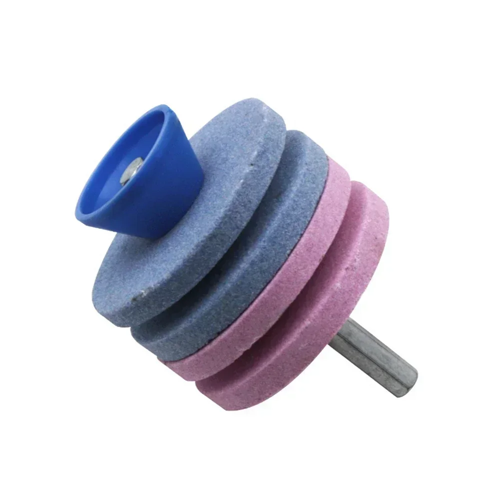 1pc Sharpener Double-layer/Four-layer Lawn Mower Sharpener Grinding Wheel Whetstone Wear-resistant Industrial Grinding Head