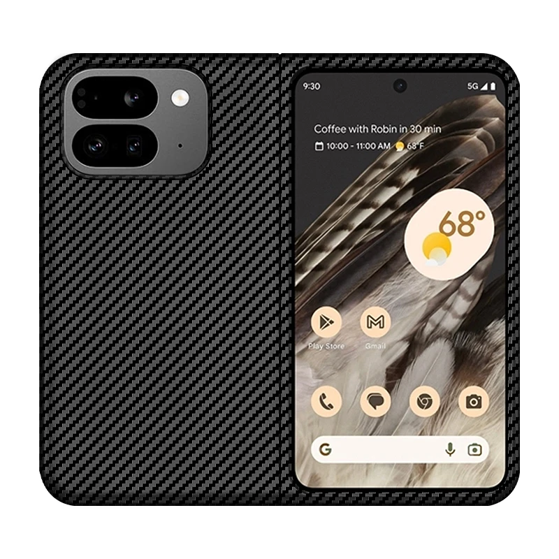 

For Google PIXEL 9 PRO FOLD fold2 Phone Case Carbon Fiber Shockproof Anti-fall Full-coverage Protection Phone Case