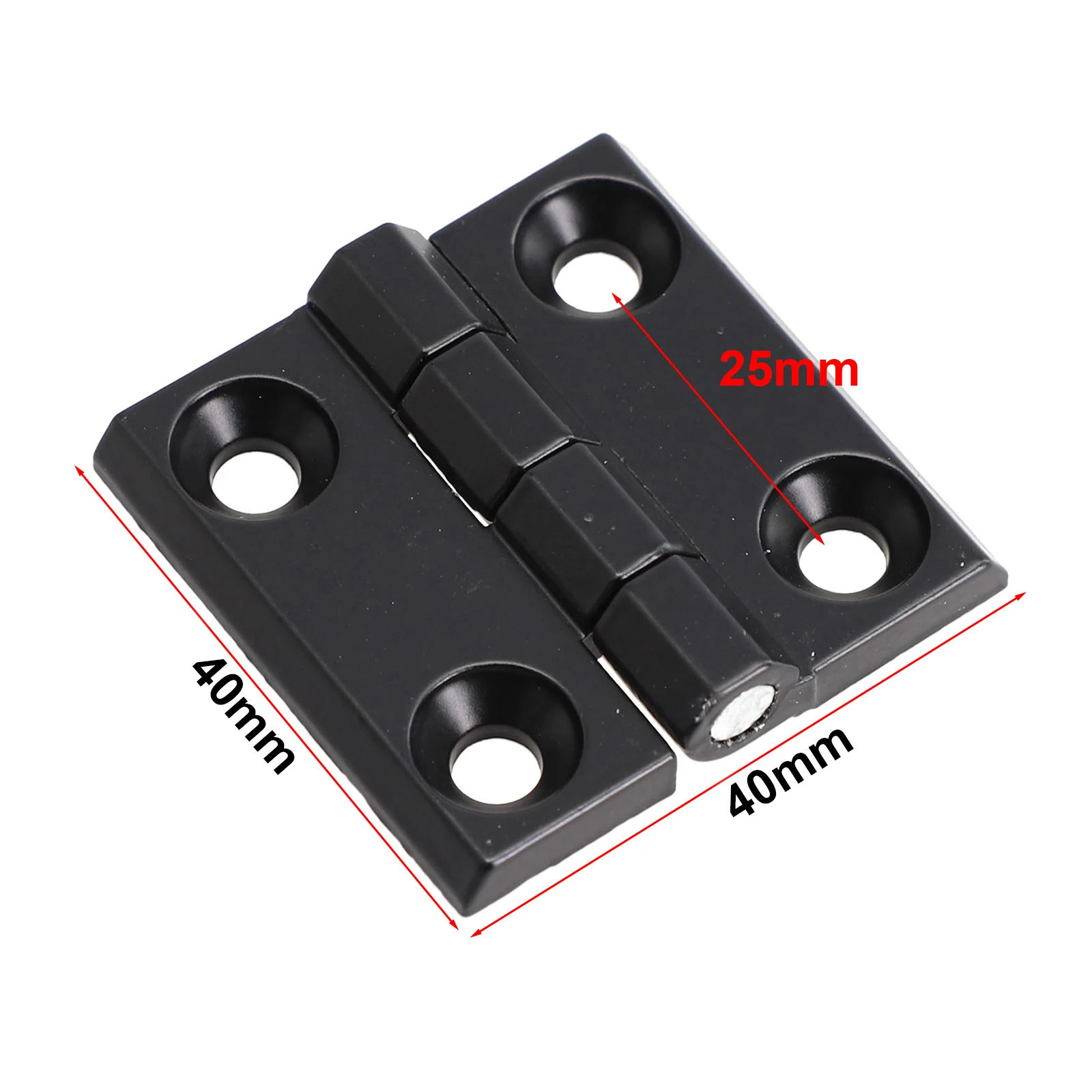 1PCS 40/50/60mm Butt Hinges Metal Black Door Hinges Cabinet Aluminium Box Backflap Shed Door Hardware