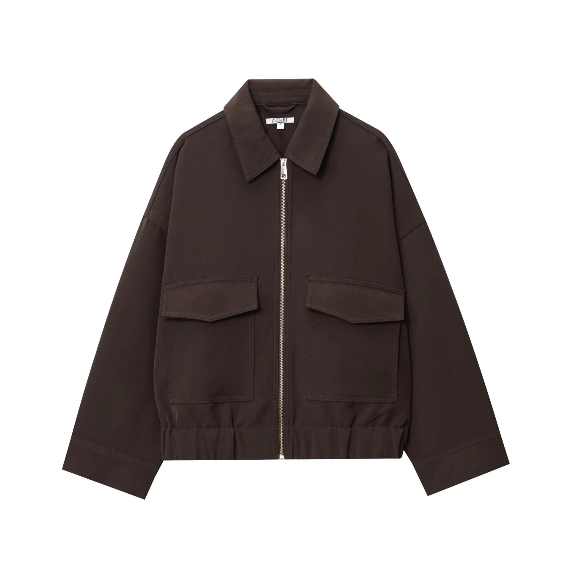 

Women's New Jacket Large pocket design Clean lapel Relaxed fit for a laid-back, trendy look