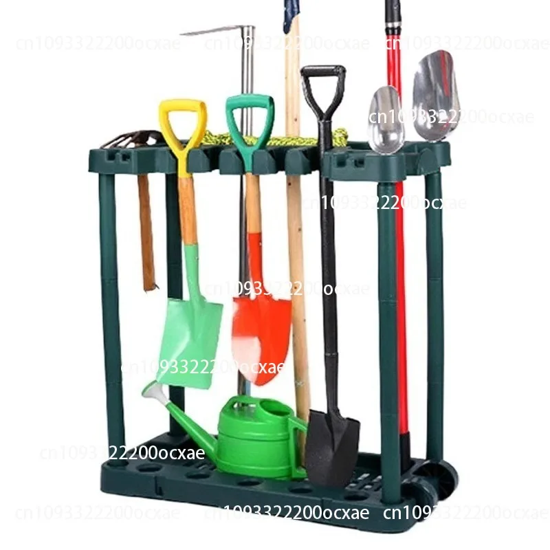 

Gardening tool storage rack Rectangle vegetable planting tree tool finishing rack Spade mop storage hanging shelf