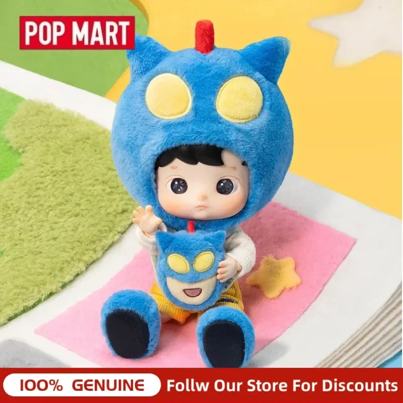 Genuine Pop Mart Hacipupu × Crayon Shin‑Chan Action Kamen Series 1/8 Scale Posable Figure Desktop Ornament Hobby Gift For Fans