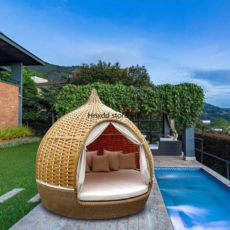 Outdoor Bird's Nest Bed Rattan Chair Beach Courtyard Balcony