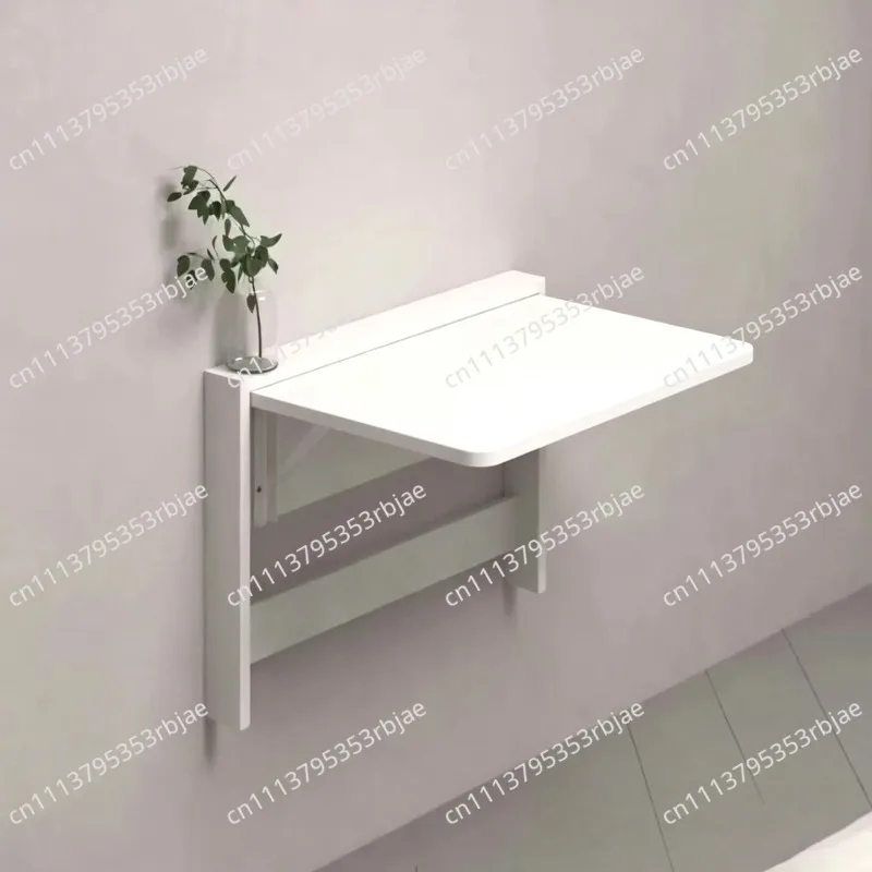 Invisible Wall-Mounted Folding Table Board Solid Wood Computer Desk Small Apartment Multi-Functional Wall Book Table