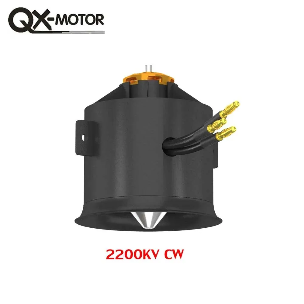 QX-Motor QF3027-2200KV 70MM EDF12 Blades Ducted Fan CW CCW Brushless Motor With 100A ESC For Remotet Model Pars