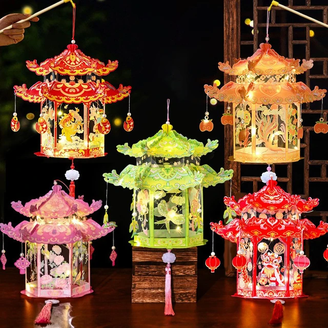 Mid Autumn Festival Lantern Palace Shape DIY Lantern Handmade Luminous Lamp Holiday Hanging Light Decor Birthday Gift Lanterns 2 Mid Autumn Festival Lantern Palace Shape DIY Lantern Handmade Luminous Lamp Holiday Hanging Light Decor Birthday Gift Lanterns 2