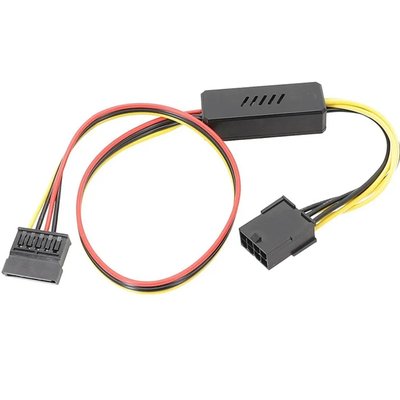 Z  for GPU 8Pin/6pin Female to 15-pin SATA Hdd Power Supply 12V to 5V PCIE 1x2x3x Sata