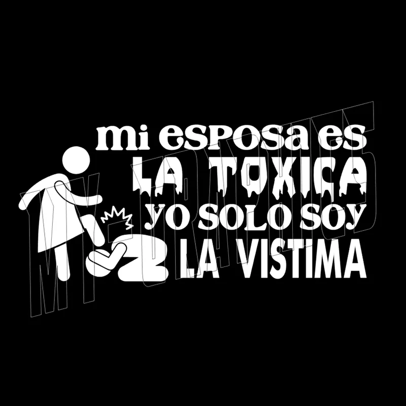 S52437# No Background Car Stickers LA VISTIMA Y LA ESPOSA TOXICA Vinyl Decal Pegatinas Para Coche Car Accessories