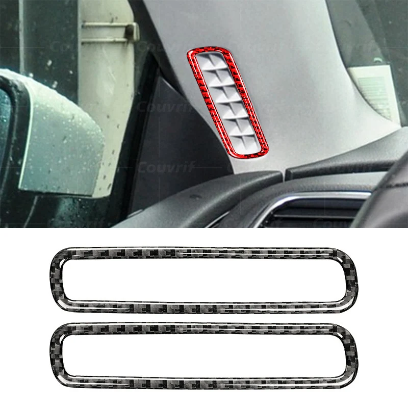 

Car Interior Carbon Fiber Door A Pillar Air Conditioner Decorative Sticker Decal Cover Trim For VW Scirocco MK3 Car Accessories