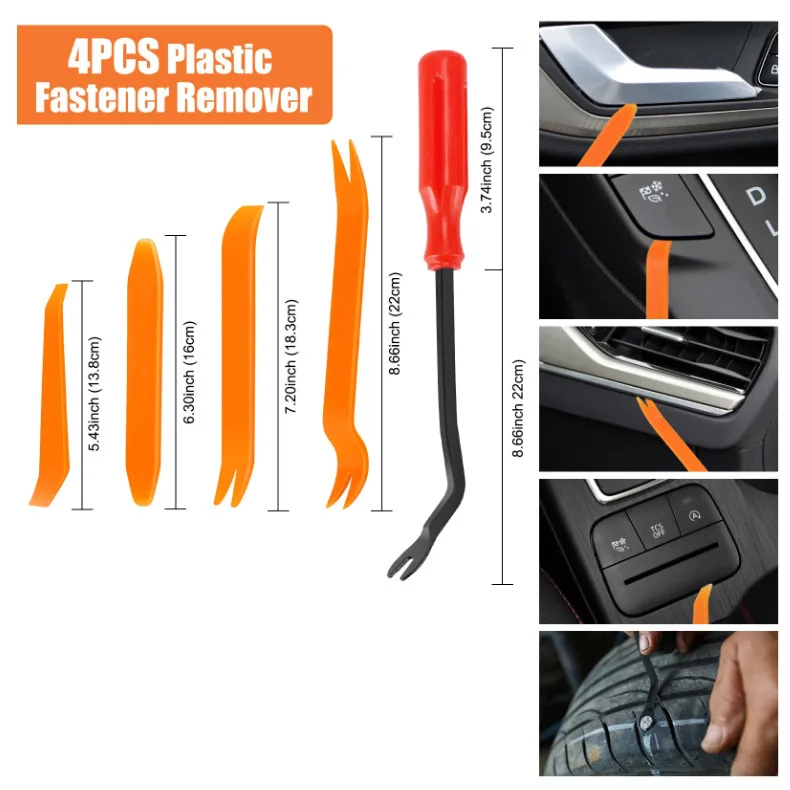 Car Interior Repairing Tools Car Installation Kits Auto Door Clip Panel Trim Removal Dash Navigation Blades Disassembly Plastic