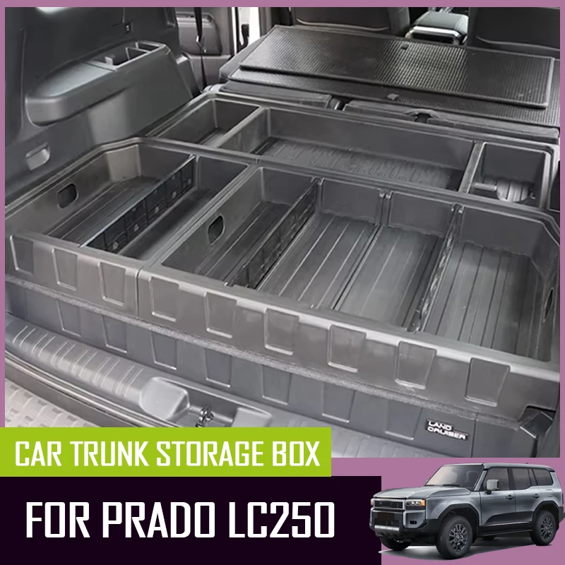 For 2024 2025 Toyota Land Cruiser 250 Prado Trunk storage box fiver six seats Cover LC250 Accessories