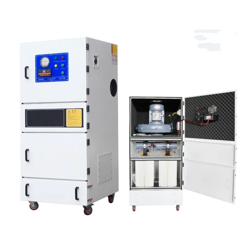 1.5-15kw Explosion-Proof Pulse Back Blowing Type Spring Grinding Cabinet Dust Collector for Industrial Metal Polishing Machine