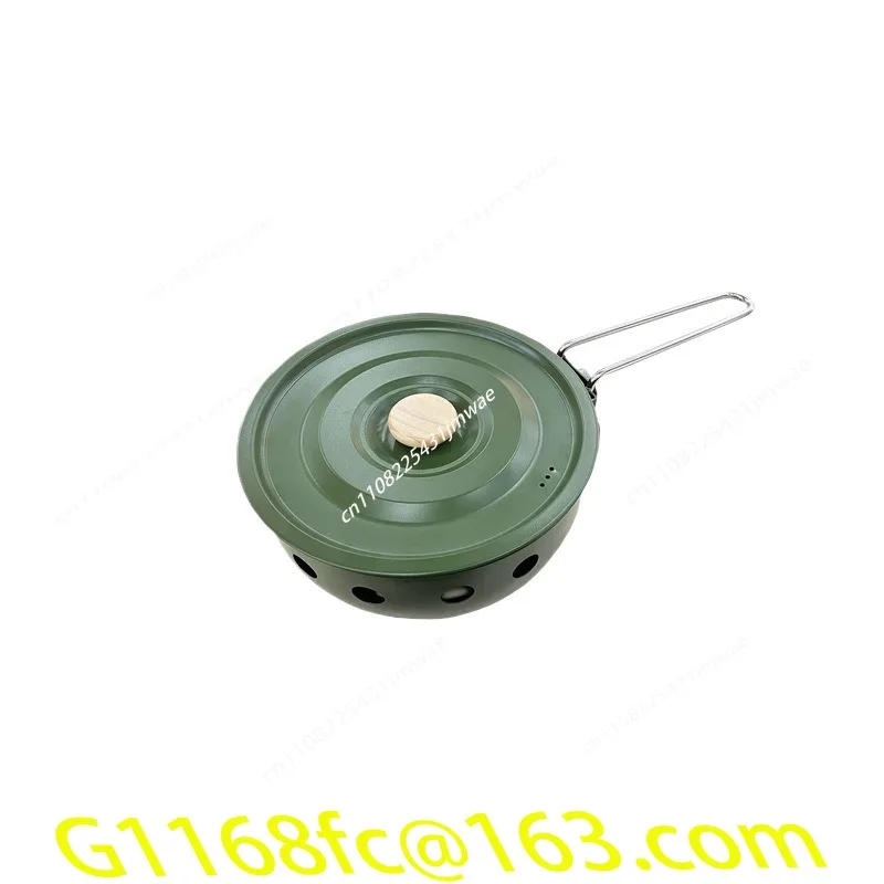 Portable Outdoor Card Stove for Cooking, Stir Frying, Camping, Picnicking, Multifunctional Outdoor All-in-one Pot
