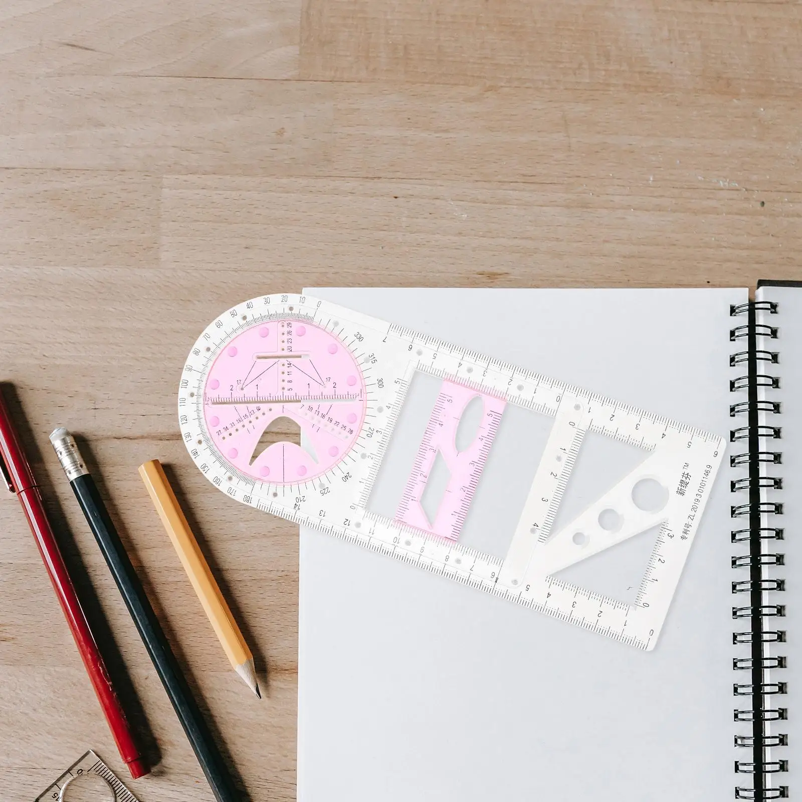 Metric System Ruler Middle School Student Students Stationery Plastic Centimeters Geometric