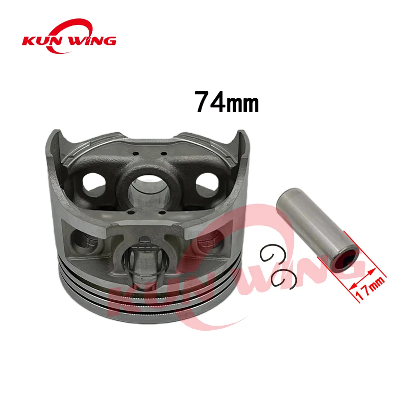 74MM Bore Piston Kit Rings for Honda ATV TRX300 TRX 300 Fourtrax 300 4X4 TRX300FW 1988-2000