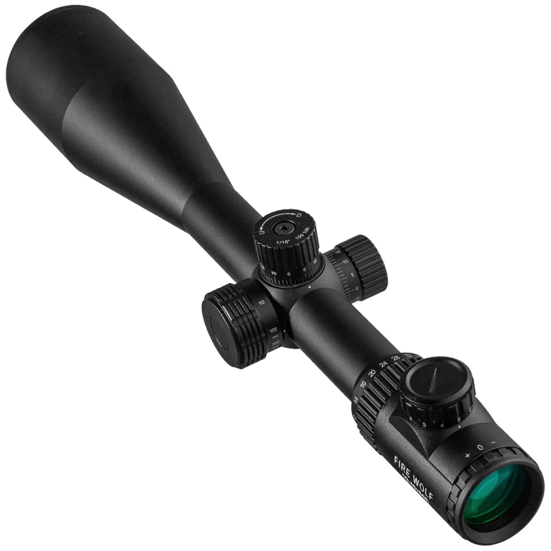 Mira telescópica Fire Wolf 10-40x56 AOE – Visor de caza con punto rojo y verde - imagen 2