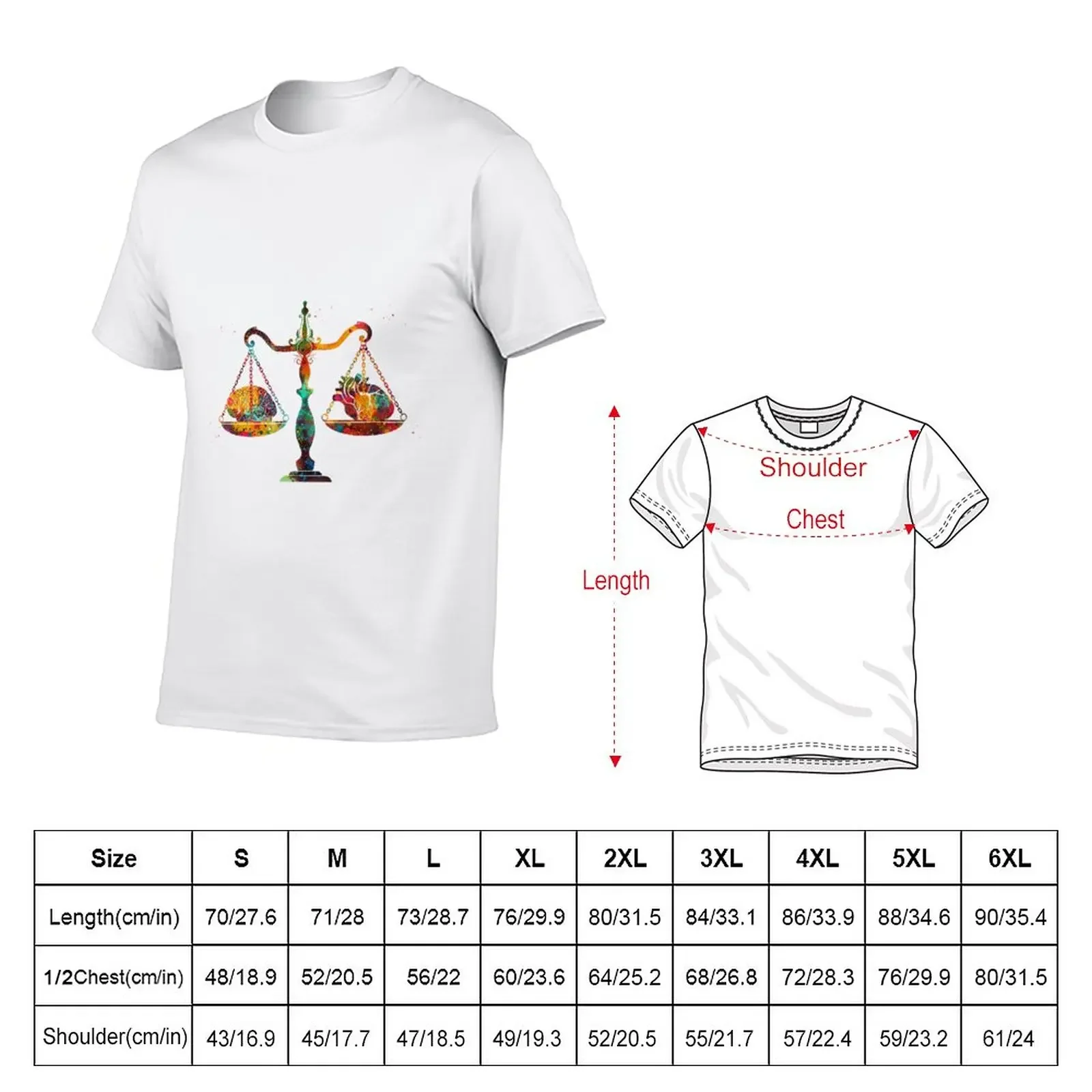 Balance Scale T-Shirt aesthetic clothes vintage black t-shirts for men