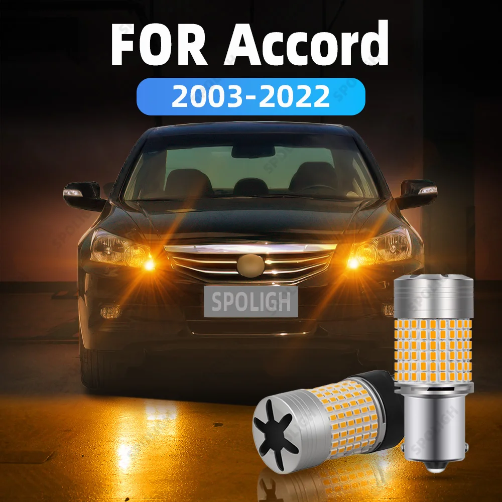 

For Honda Accord 8th 9th 7th 10th Gen Turn Signal LED Lights 2012-2015 2016 2017 2018 2019-2022 2003-2008 Amber Indicator Bulbs