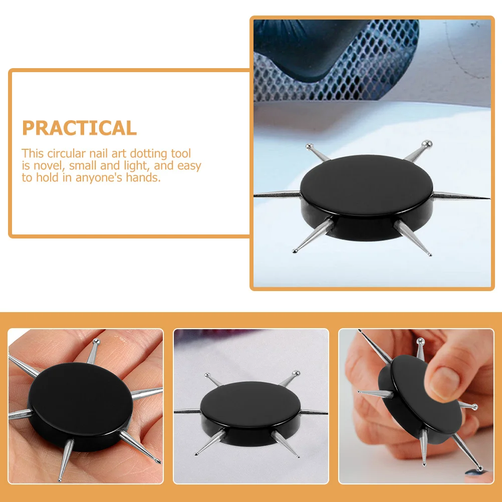 4 قطعة التنقيط 6 أحجام التعميم مانيكير اللوحة التنقيط أدوات للرسم DIY بها بنفسك مسمار الفن دائم مسمار تصميم طقم أدوات