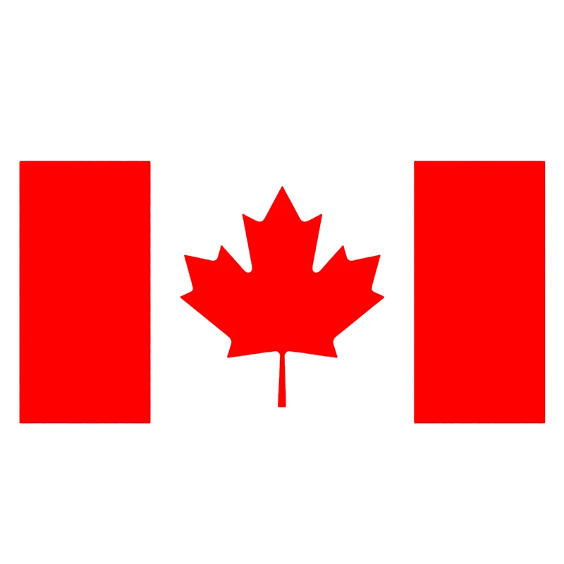 

31801# Self-adhesive Vinyl Decal For Canada Flag Car Sticker Waterproof Auto Decors on Bumper Rear Window Laptop