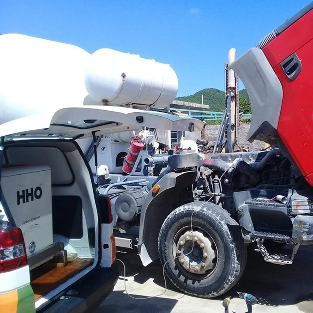 HHO Auto Engine Systems Car Detailing Electric Motorcycle Oxy Hydrogen Car Kit Decarbonizer HHO Carbon Cleaning Machine