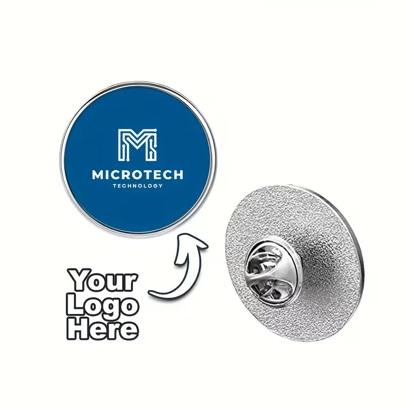 Sublimation Custom Image Silver Metal Button Cufflinks Brooch, Customised Logo Design Badge Personalised Unisex Gift Craft view 3