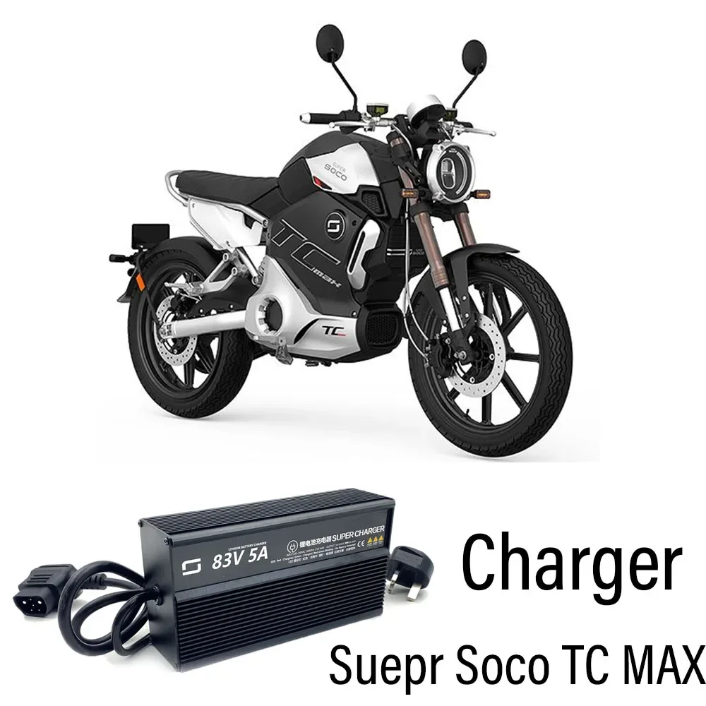 New Fit Super Soco TCMAX TC MAX Charger Special Charger 83V 5A For Super Soco TCMAX TC MAX